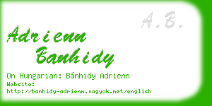 adrienn banhidy business card